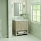 James Martin Vanities 30'' Single Vanity, Whitewashed Oak w/ 3 CM Ethereal Noctis Quartz Top 330-V30-WWO-3ENC - alternate 3